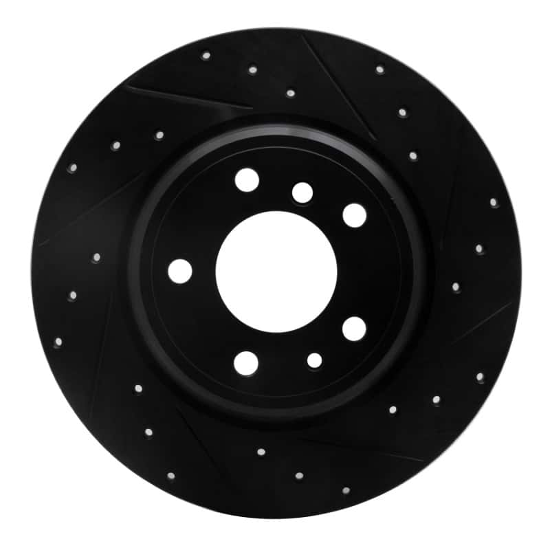 R1 Concepts — R1 91-01 BMW 850CI Rear Right Drilled & Slotted Black Brake Rotor
R1 Brake Rotor Drill - view 1