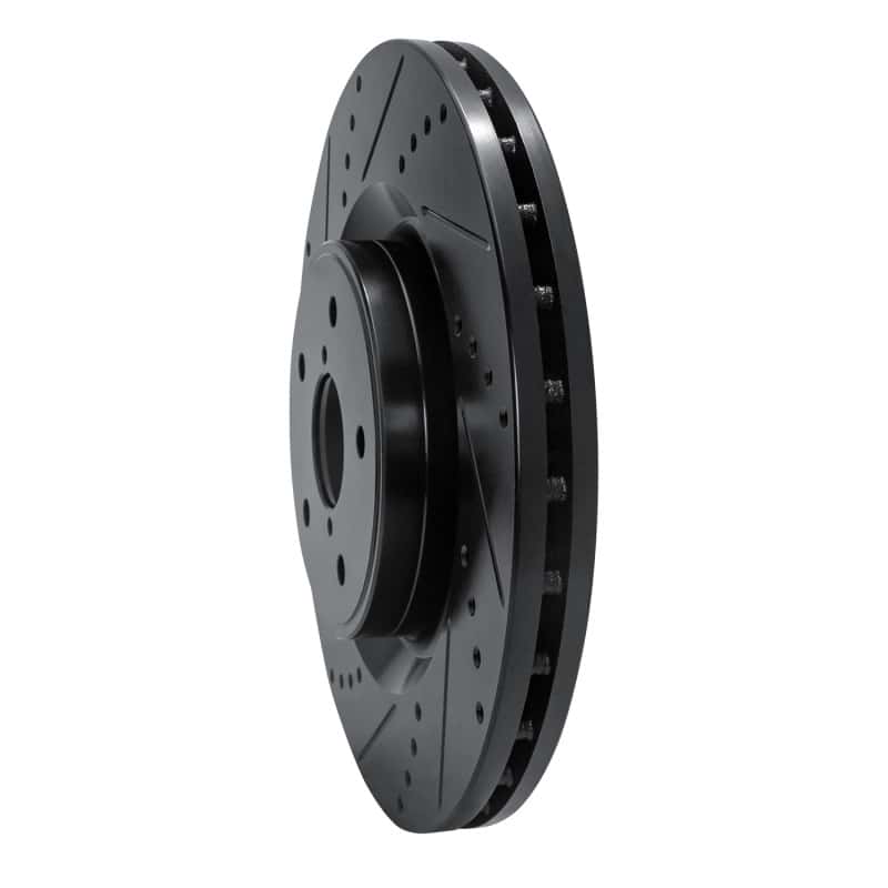 R1 Concepts — R1 18-25 Subaru WRX Front Left Drilled & Slotted Black Brake Rotor
R1 Brake Rotor Drill - view 2