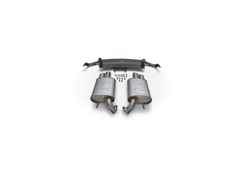 Ford Racing — Ford Racing 2013-2014 Mustang GT Axle Back QUAD TIP Mufflers with Rear Lower VALENCE
Muffler Kit - view 8
