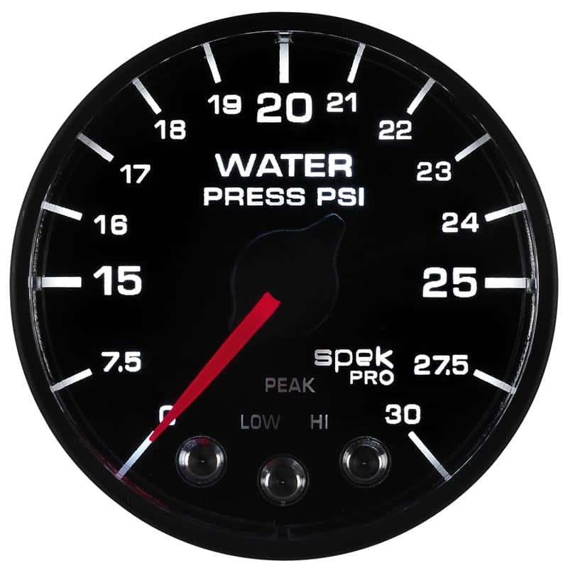 AutoMeter — Autometer Spek-Pro - Nascar 2-1/16in Water Press 0- 30 psi Bfb
GA 2" WP 30 BFB SPEK - view 4