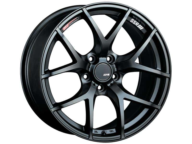 SSR — SSR GTV03 18x8.5 5x114.3 40mm Offset Flat Black Wheel 05-07 STI / 11+ tC - view 1