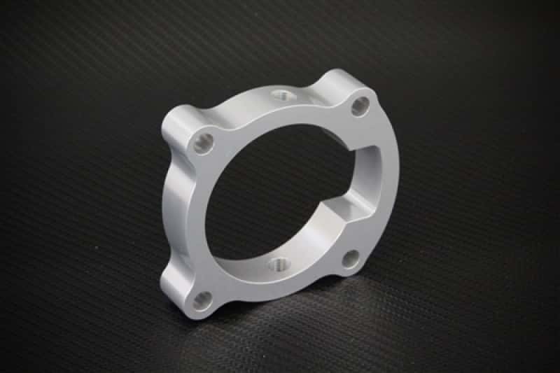 Torque Solution — Torque Solution Throttle Body Spacer (Silver): Hyundai Genesis Coupe 2.0T 2010-2012 - view 1