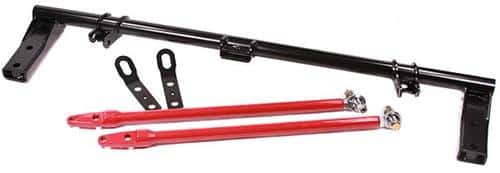 Innovative Mounts — Innovative 90-93 Accord H/F-Series Black Steel Competition Traction Bar Kit (H/F-Series engine) - view 1