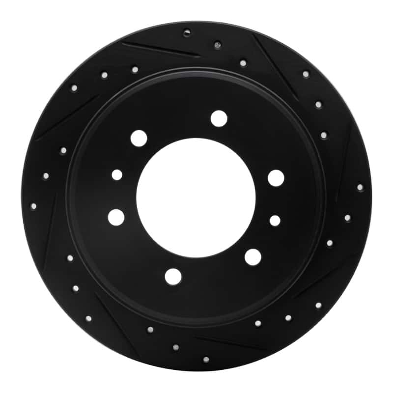 R1 Concepts — R1 06-10 Hummer H3 Rear Right Drilled & Slotted Black Brake Rotor
R1 Brake Rotor Drill - view 1