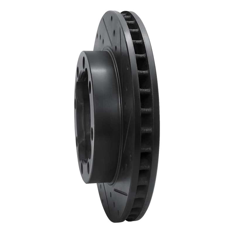R1 Concepts — R1 88-00 Chevrolet K1500 Suburban Front Right Drilled & Slotted Black Brake Rotor
R1 Brake Rotor Drill - view 2