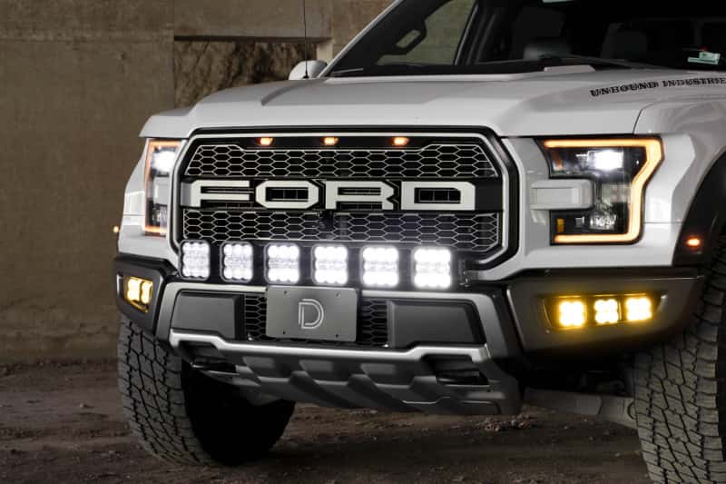 Diode Dynamics — Diode Dynamics 17-20 Ford Raptor SS5 Grille CrossLink Lightbar Kit - Pro White Combo - view 5