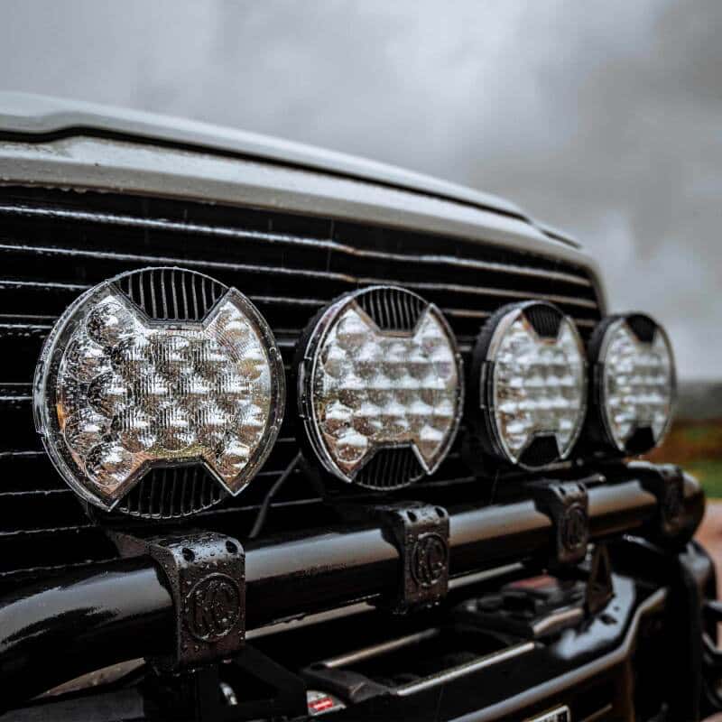 KC HiLiTES — KC HiLiTES SlimLite 8in. LED Light Shield SAE Driving (Shield Only) - Clear - view 6