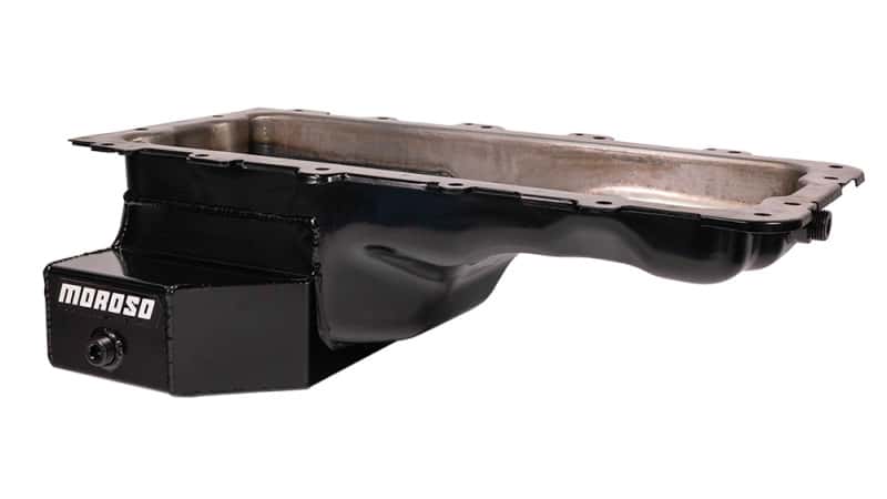 Moroso — Moroso Ford 4.6/5.4L (w/Rear Sump) Kicked Out Wet Sump 7qt 6.5in Steel Oil Pan - view 2