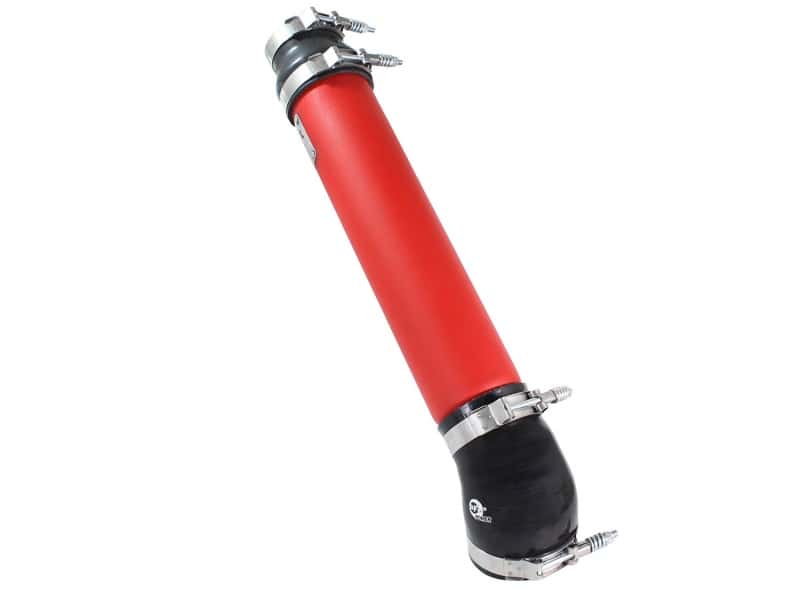 aFe — aFe Bladerunner Intercooler Tube Cold Side 3.5in 94-02 Dodge Trucks 5.9L - Red
Cold Charge Pipe - view 2