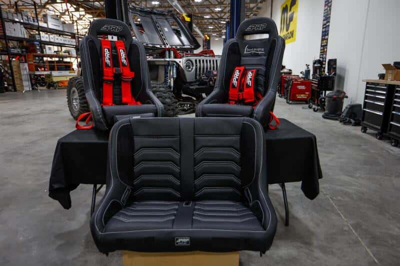 PRP Seats — PRP Jeep Wrangler TJ/LJ/JK Elite Series Suspension Bench Seat
Bench - view 4
