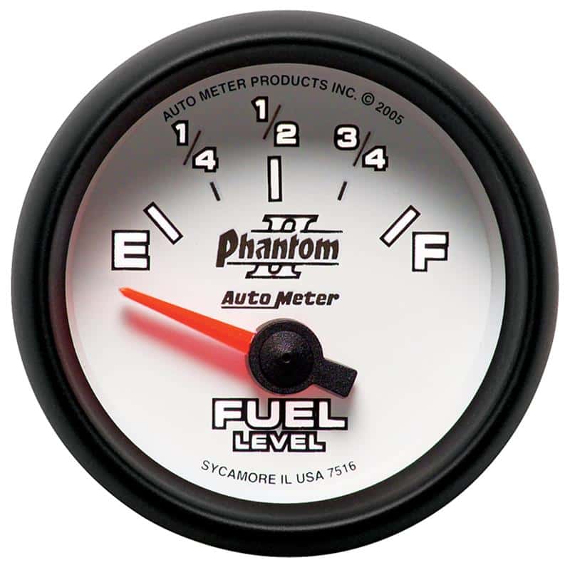 AutoMeter — Autometer Phantom II 2-1/16in 240E - 33F OHM Electric Fuel Level Gauge
2-1/16" FUEL LEVEL, - view 3