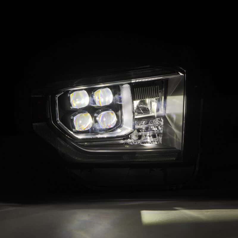 AlphaRex — AlphaRex 14-21 Toyota Tundra NOVA-Series LED Proj Headlights Blk w/Actv Light & Seq. Sig + DRL
Projector Headlights - view 5
