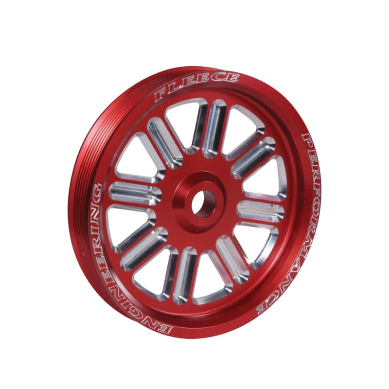 Fleece Performance — Fleece Performance Dodge Cummins Dual Pump Spoke Pulley (For Use w/ FPE Dual Pump Bracket) Red
Belt Idler Pulley - view 2