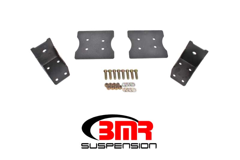 BMR Suspension — BMR 79-04 Fox Mustang Lower Torque Box Reinforcement Plates - Black Hammertone
Reinforcement Kit - view 1