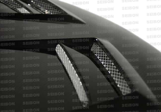 Seibon — Seibon 08-09 Mitsubishi Lancer (CYA4/5A) DV Style Carbon Fiber Hood - view 7