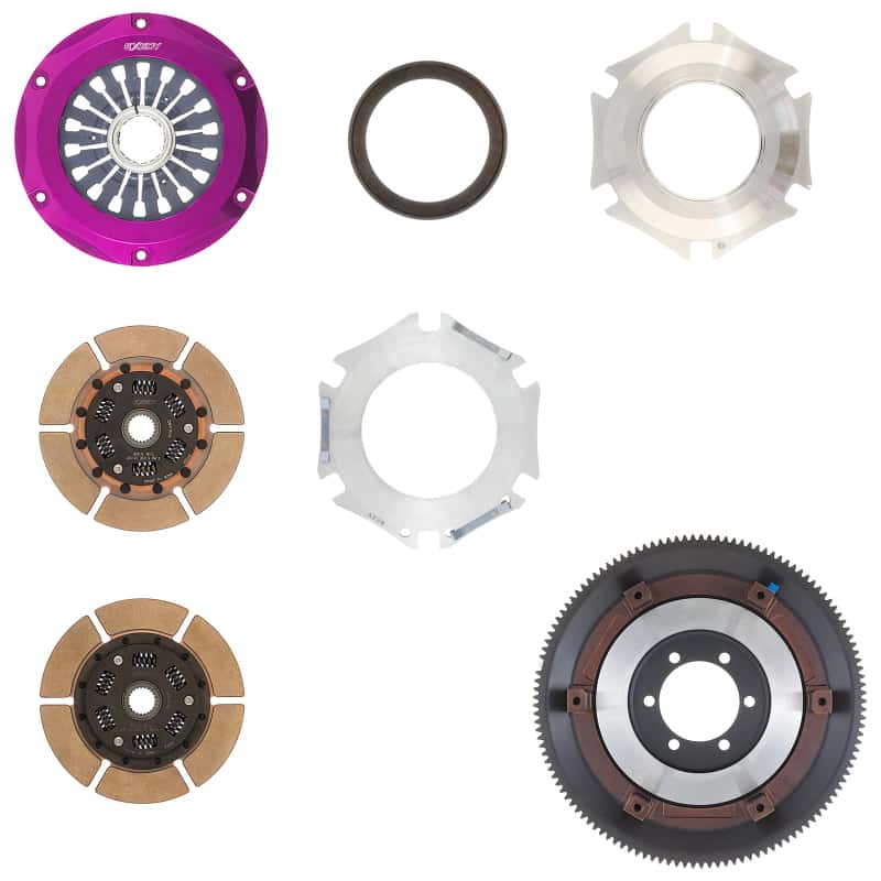 Exedy — Exedy 1993-1995 Mazda RX-7 R2 Hyper Twin Cerametallic Clutch Sprung Center Disc Pull Type
Hyper Multi Series
Clutch Kit - view 3