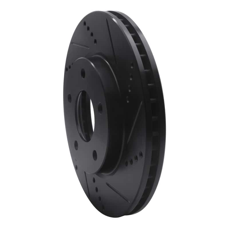 R1 Concepts — R1 07-17 Dodge CALIBER Front Right Drilled & Slotted Black Brake Rotor
R1 Brake Rotor Drill - view 2