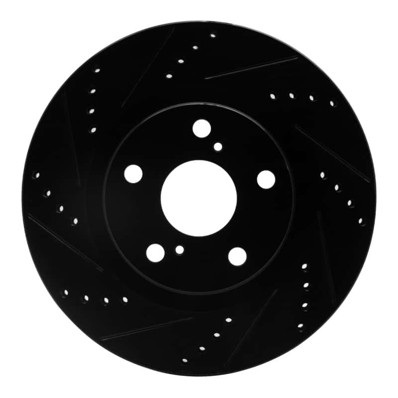 R1 Concepts — R1 2021-2025 Hyundai Ioniq 6 Front Left Drilled & Slotted Black Brake Rotor
R1 Brake Rotor Drill - view 1