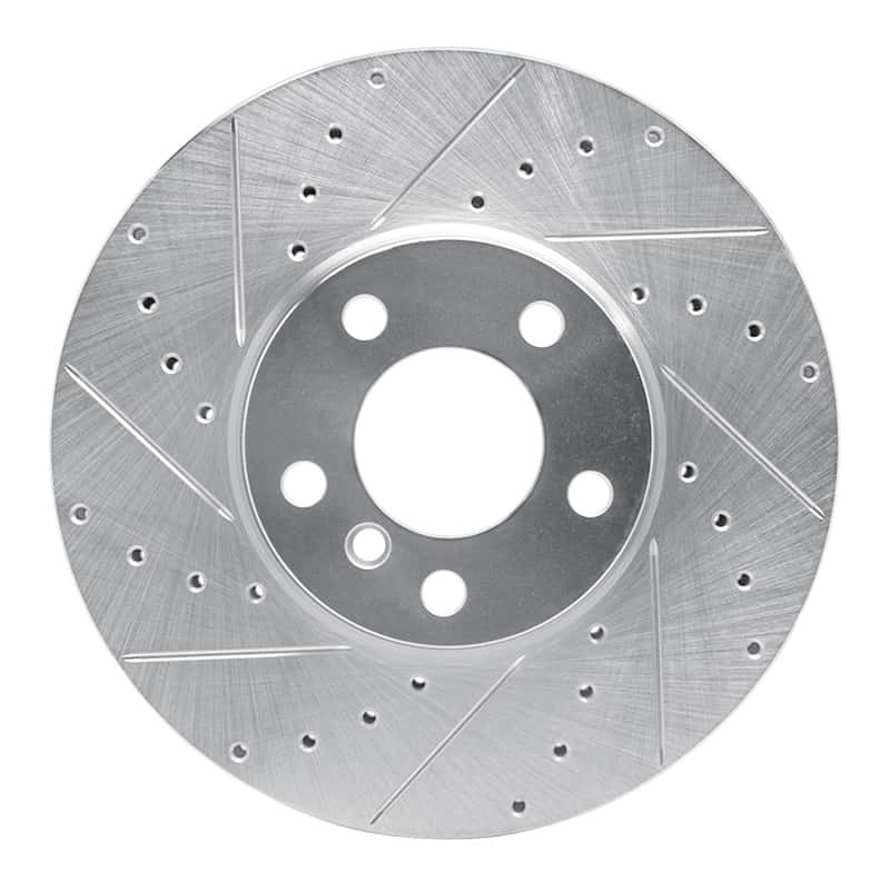 R1 Concepts — R1 07-19 BMW X5 Front Left Drilled & Slotted Silver Brake Rotor
R1 Brake Rotor Drill - view 1