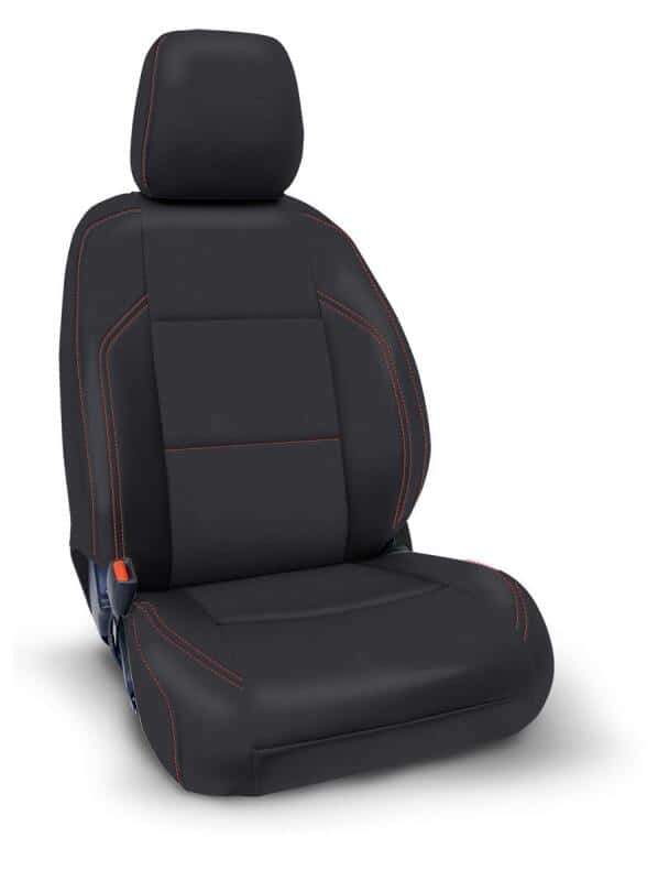 PRP Seats — PRP 2016+ Toyota Tacoma Front Seat Covers (Pair) - Black with Red Stitching
Seat Covers - view 2