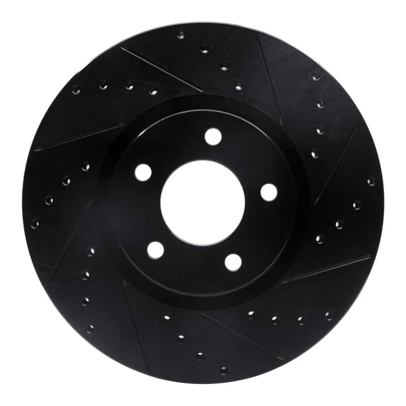 R1 Concepts — R1 07-13 Mazda 3 Front Right Drilled & Slotted Black Brake Rotor
R1 Brake Rotor Drill - view 1