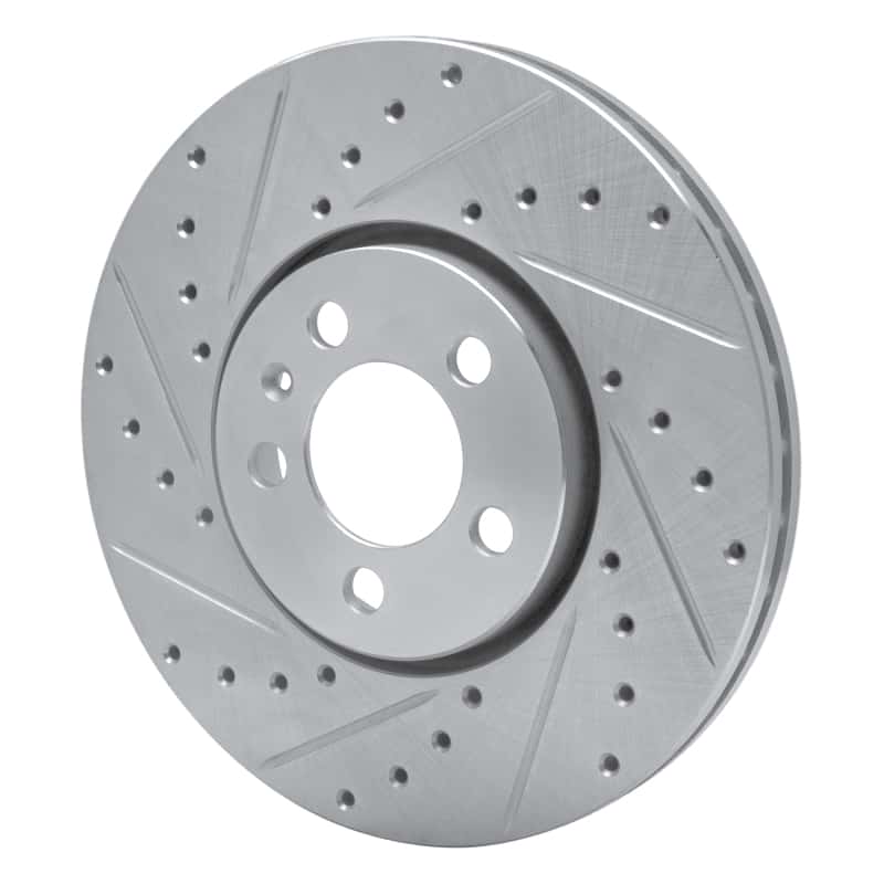 R1 Concepts — R1 98-18 Audi A1 (Mexico) Front Left Drilled & Slotted Silver Brake Rotor
R1 Brake Rotor Drill - view 2