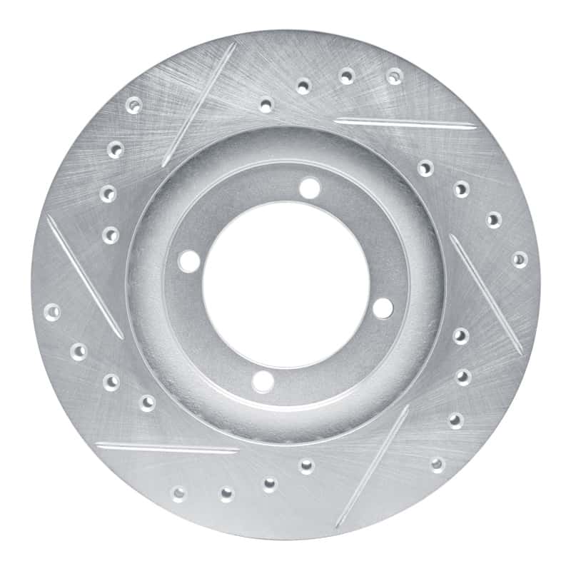 R1 Concepts — R1 92-98 Hyundai TIBURON Front Right Drilled & Slotted Silver Brake Rotor
R1 Brake Rotor Drill - view 5