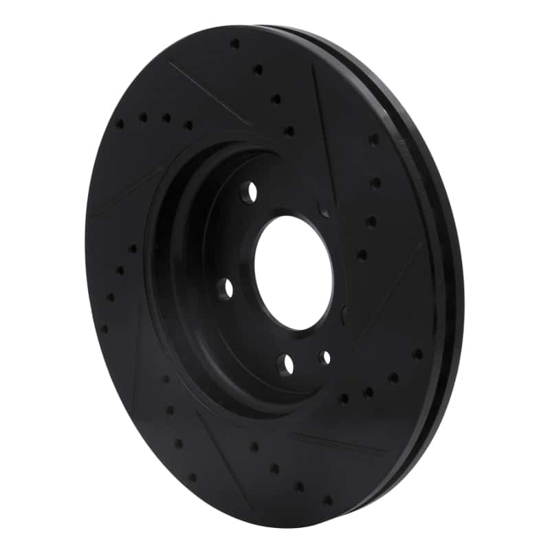R1 Concepts — R1 2011-2025 Buick Encore GX Front Left Drilled & Slotted Black Brake Rotor
R1 Brake Rotor Drill - view 4