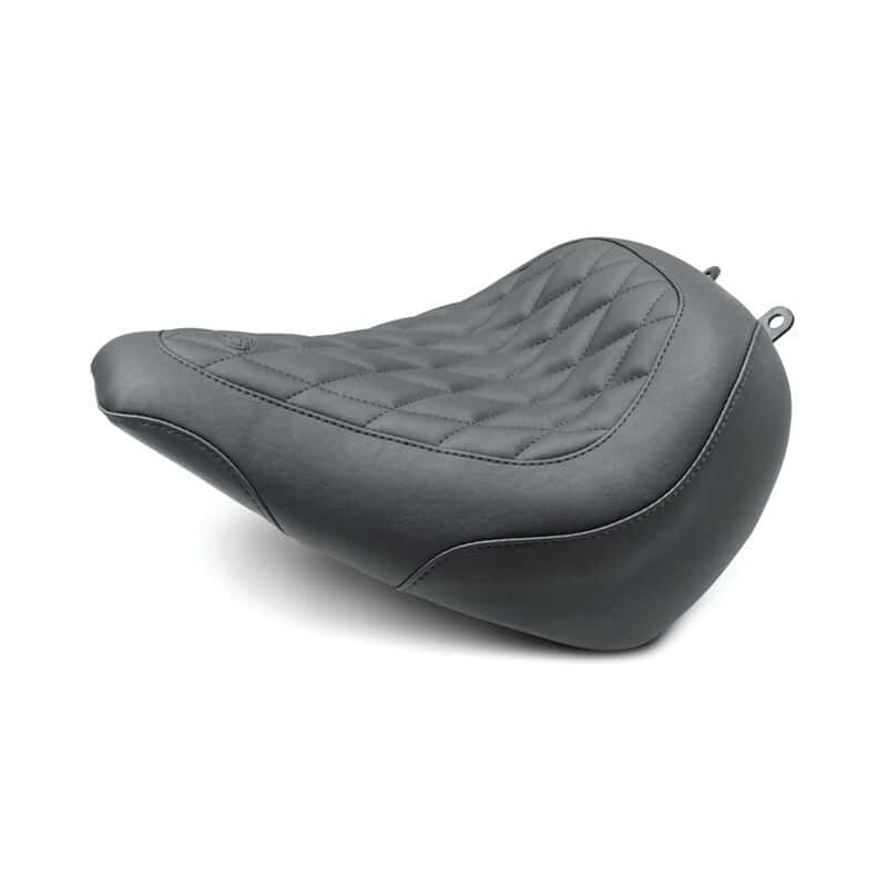 Mustang Motorcycle — Mustang 18-21 Harley Breakout Wide Tripper Solo Seat Diamond Stitch - Black - view 1