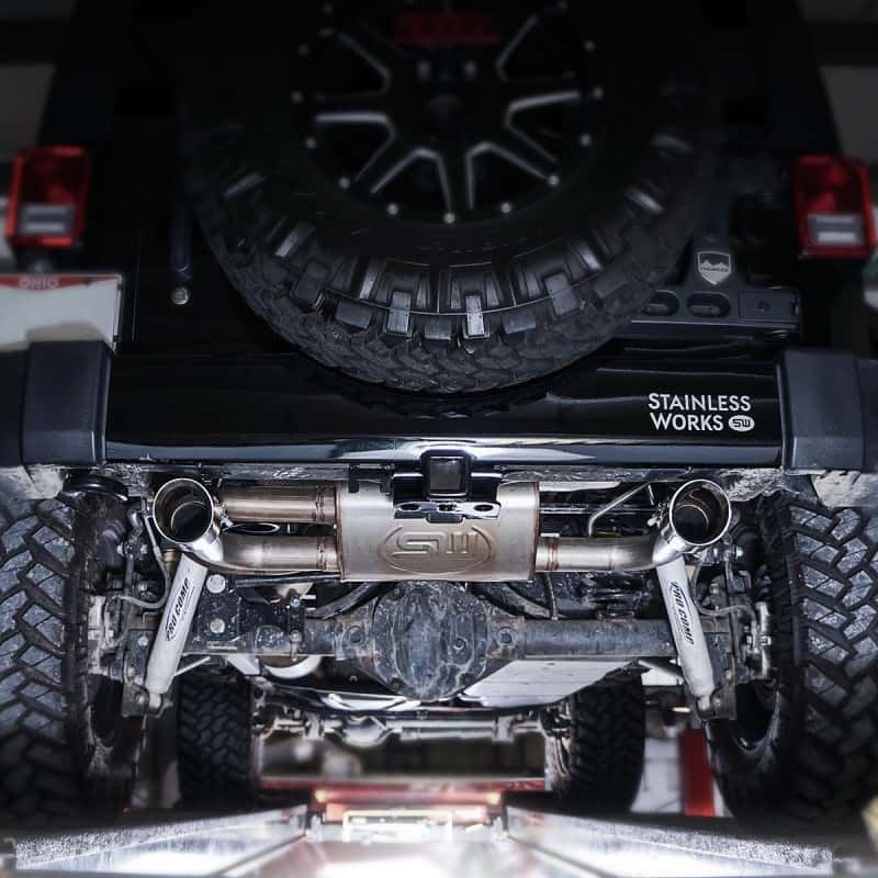 Stainless Works — Stainless Works 2007-17 Jeep Wrangler Axle Back Exhaust
Exhaust System - view 12