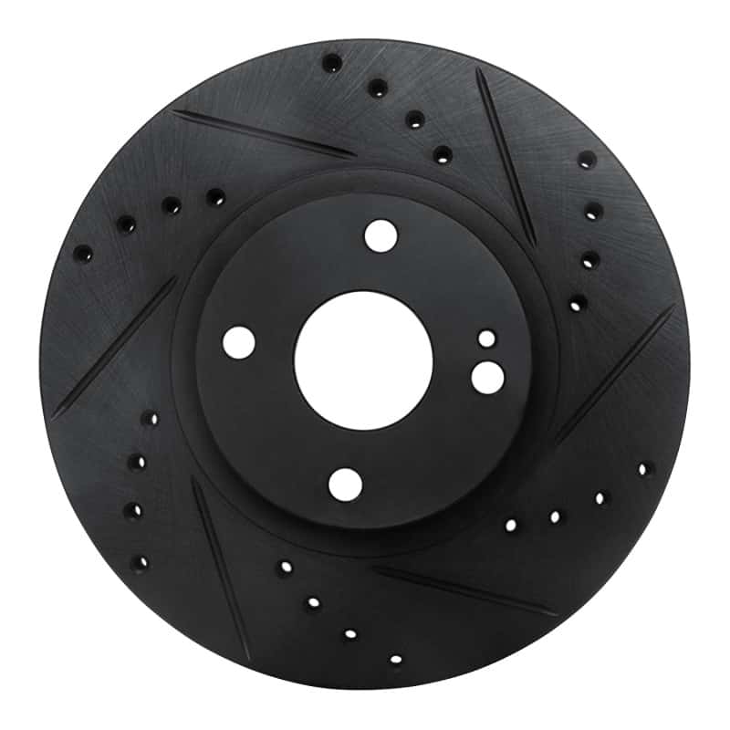 R1 Concepts — R1 01-05 Mazda Miata Front Right Drilled & Slotted Black Brake Rotor
R1 Brake Rotor Drill - view 1