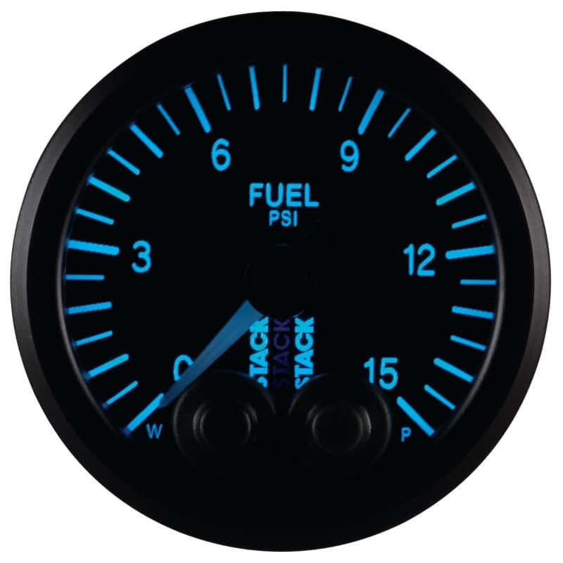 AutoMeter — Autometer Stack 52mm 0-15 PSI 1/8in NPTF Male Pro-Control Fuel Pressure Gauge - Black
Ga FuelP PC Bk 15psi - view 6