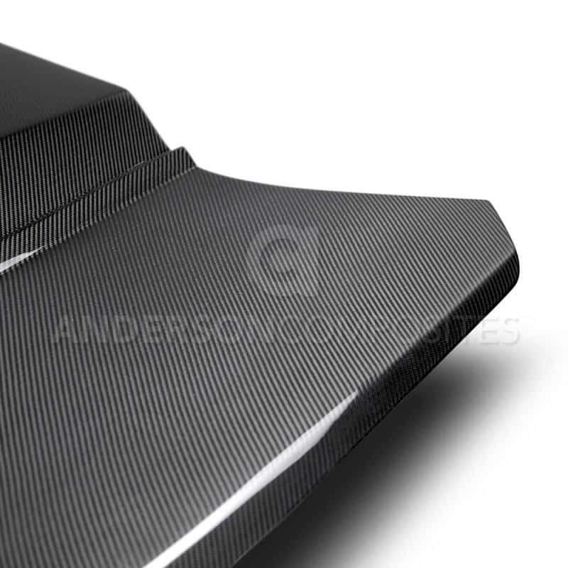 Anderson Composites — Anderson Composites 2016+ Type-AZ Camaro Double Sided Fiber Hood - view 6