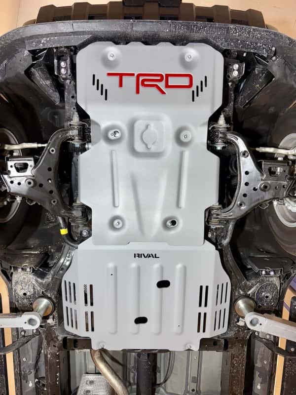 Rival 4x4 — Rival 2024-Present Toyota Tacoma 4th Gen Gas Engine Aluminum Transmission Skid Plate
Trans Skid Plate - view 2