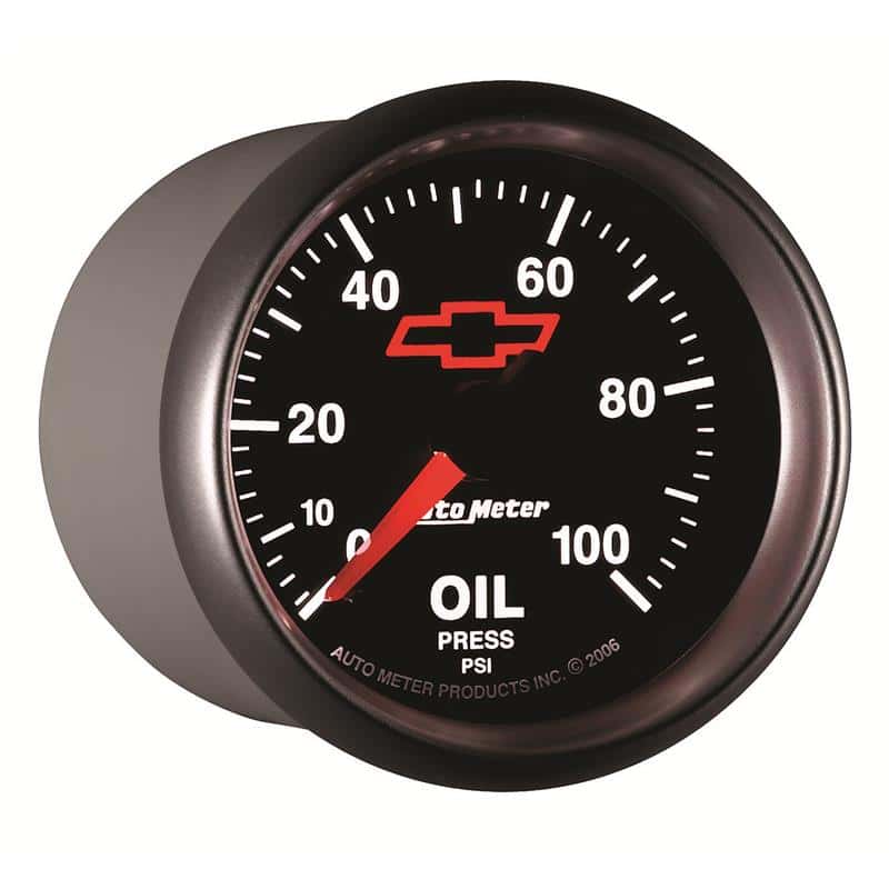 AutoMeter — Autometer Sport-Comp II GM 52mm 0-100 PSI Mechanical Oil Pressure Gauge
2-1/16" OIL PRESS, 0 - view 5