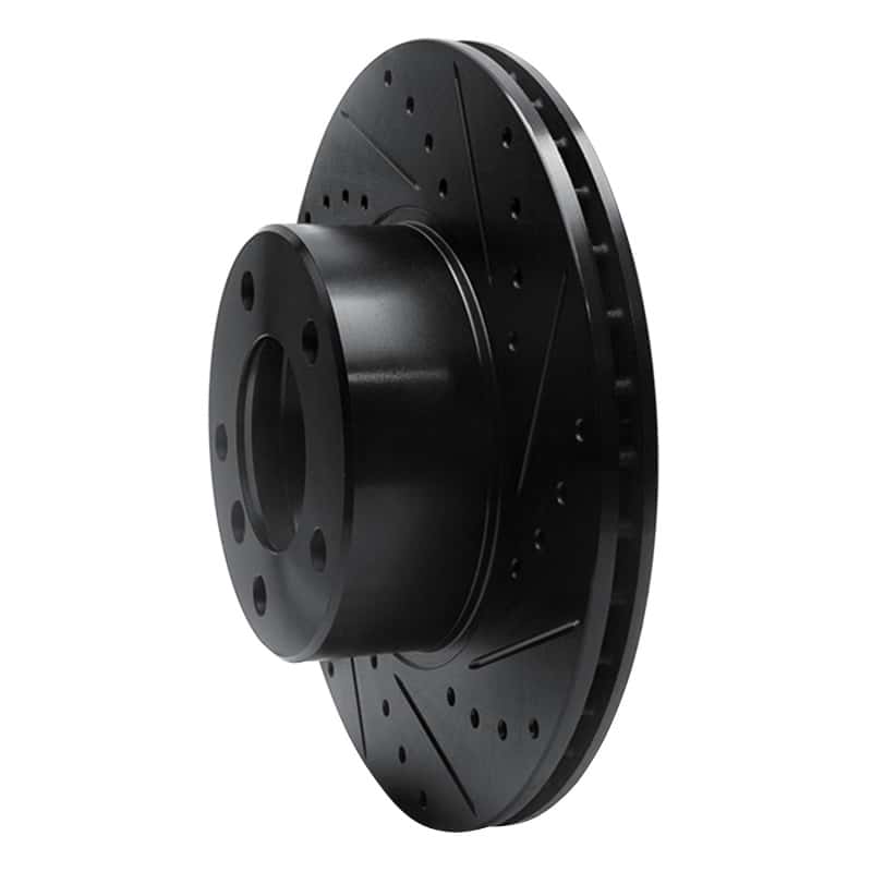 R1 Concepts — R1 96-03 BMW 525I (USA/Canada) Front Right Drilled & Slotted Black Brake Rotor
R1 Brake Rotor Drill - view 2