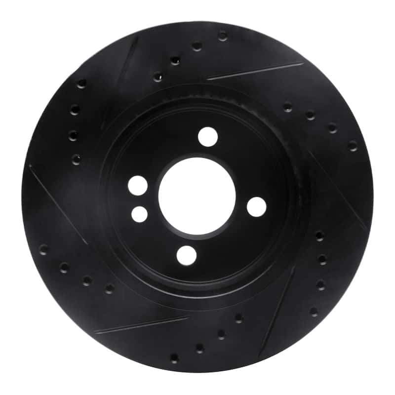 R1 Concepts — R1 02-08 Mini Cooper (Excl Clubman) Front Right Drilled & Slotted Black Brake Rotor
R1 Brake Rotor Drill - view 5