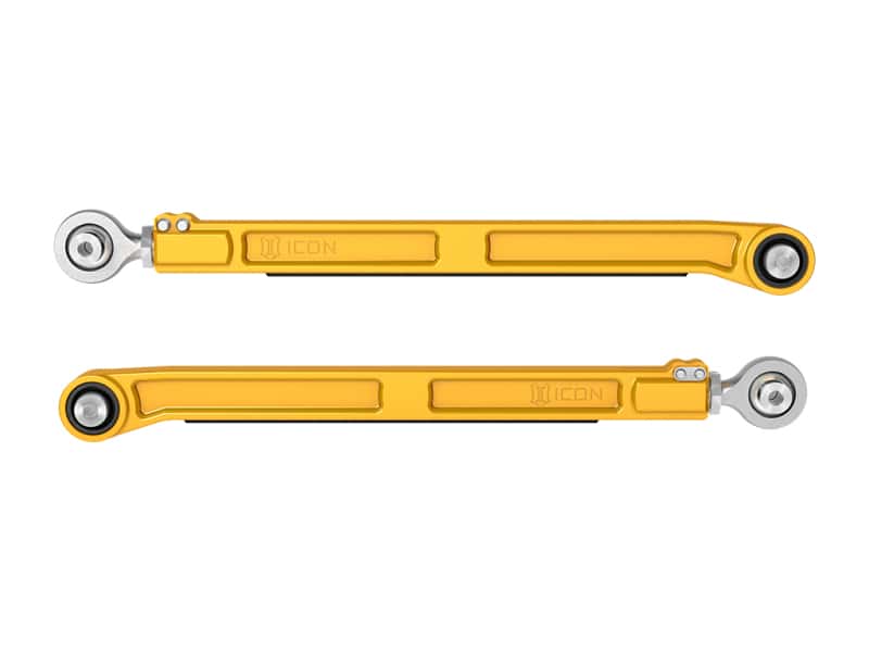ICON — ICON 22-23 Toyota Tundra / 2024 Toyota Tacoma Billet Rear Lower Link Kit - Gold Anodized
REAR LOWER LINK KIT - view 1
