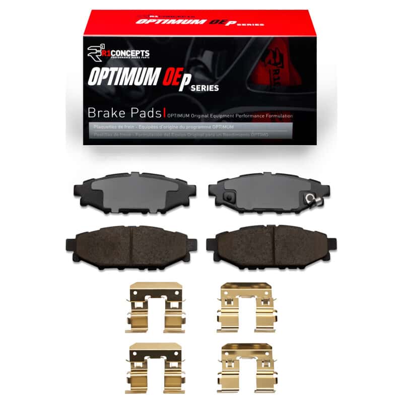 R1 Concepts — R1 08-21 Subaru WRX Rear R1 Optimum OE Pads & Hardware Kit
R1 Optimum Oe Pads a - view 1