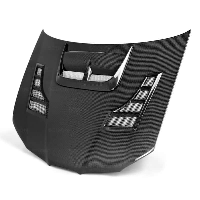 Seibon — Seibon 06-07 Subaru WRX/STi CW Carbon Fiber Hood - view 6