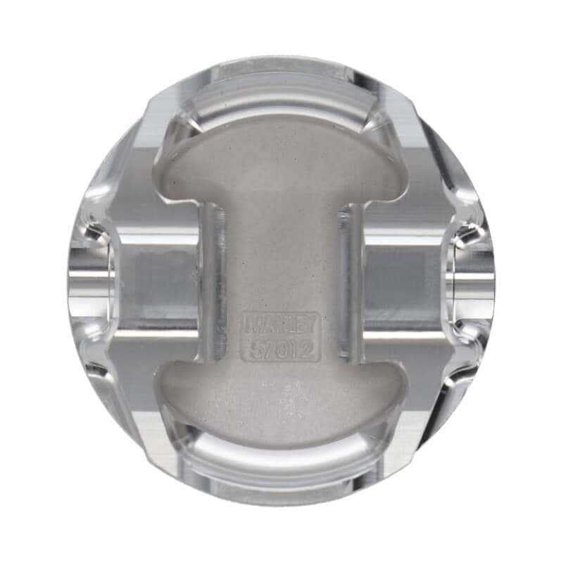 Manley Performance — Manley Mitsubishi 4B11 86.5mm Bore 10.0:1 CR +2cc Dome Turbo Tuff Piston Set w/ Rings
Piston Set - view 6