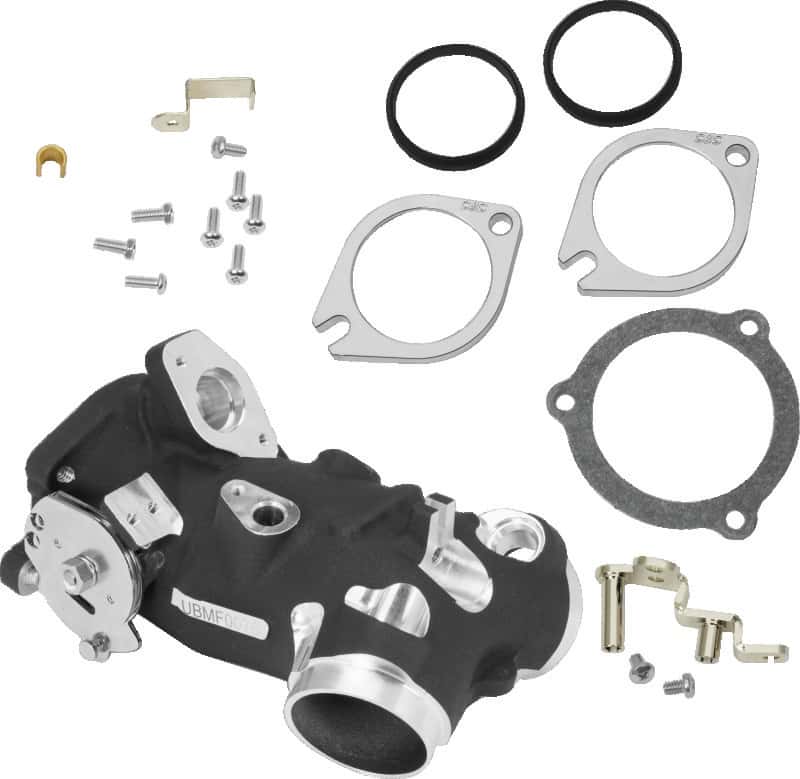 S&S Cycle — S&S Cycle 2006+ BT Size Code 417 Throttle Body Kit - Wrinkle Black - view 2