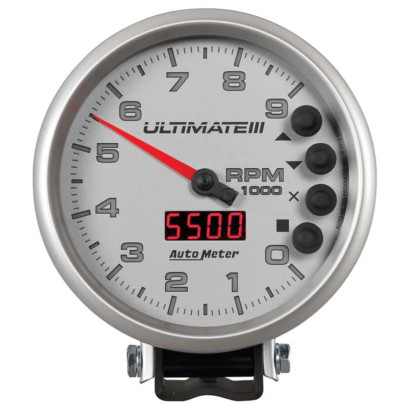 AutoMeter — Autometer 5 inch Ultimate III Playback Tachometer 9000 RPM - Silver
5" ULTIMATE III PLAY - view 2