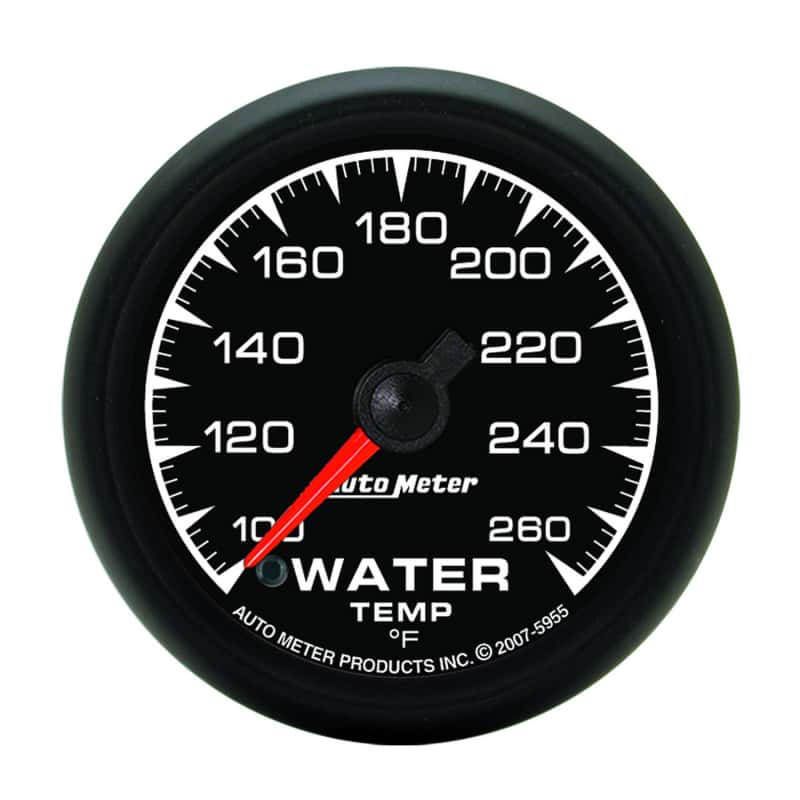AutoMeter — Autometer ES 52.4mm 100-260 deg. F Water Temperature Gauge
GA 2" WTMP 260F S ES - view 1