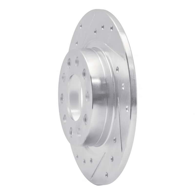 R1 Concepts — R1 13-16 Dodge DART Rear Left Drilled & Slotted Silver Brake Rotor
R1 Brake Rotor Drill - view 2