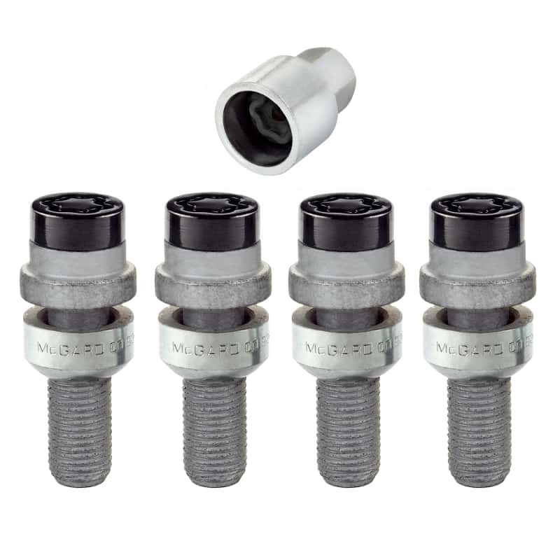 McGard — McGard Wheel Lock Bolt Set - 4pk. (Radius Seat) M14X1.5 / 17mm Hex / 28.2mm Shank Length - Black
WHEEL LOCK SET - view 1
