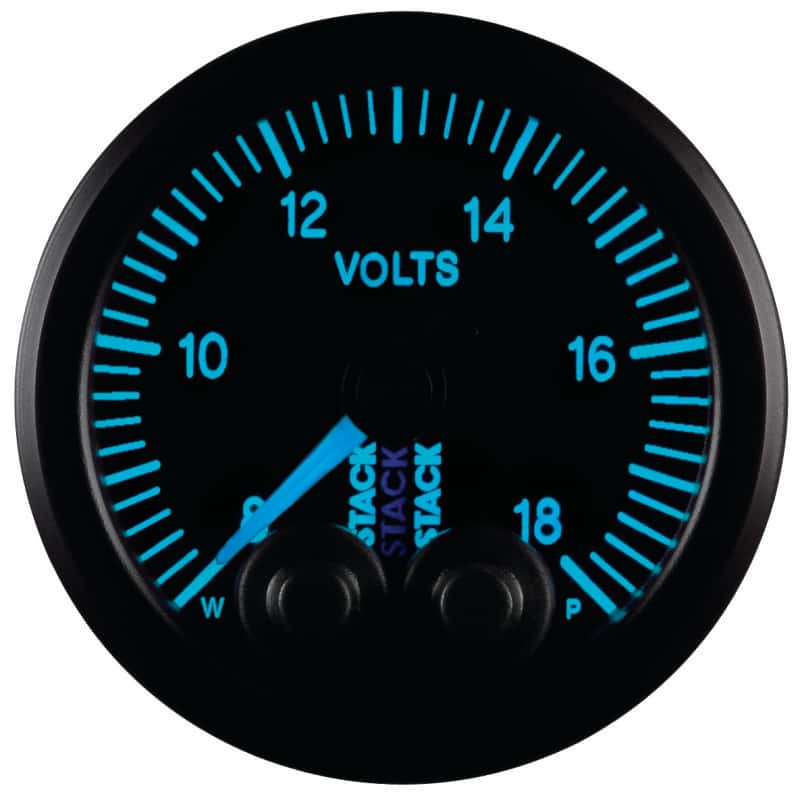 AutoMeter — Autometer Stack 52mm 8-18V Pro-Control Battery Voltage Gauge -Black
Ga Volt PC Blk 18v - view 6