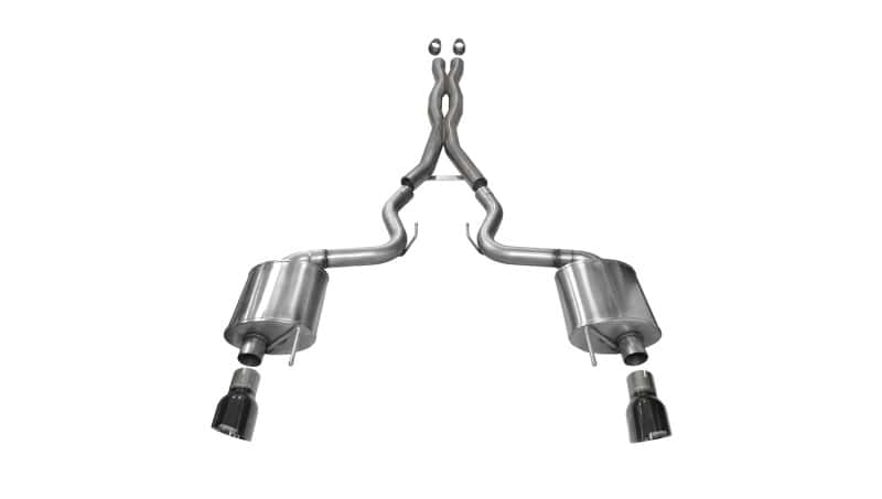 CORSA Performance — Corsa 2015-2017 Ford Mustang GT 5.0 3in Cat Back Exhaust Black Dual Tips (Sport)
Exhaust - view 3