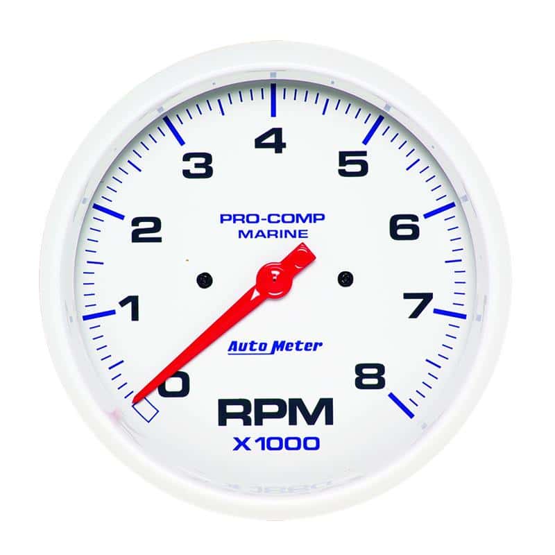AutoMeter — Autometer Marine Carbon Fiber 3-3/8in 8k RPM Tachometer
3.4" TACH 8KRPM MCF - view 7