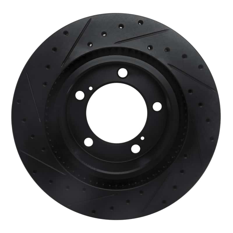 R1 Concepts — R1 08-21 Lexus LX570 Front Right Drilled & Slotted Black Brake Rotor
R1 Brake Rotor Drill - view 5